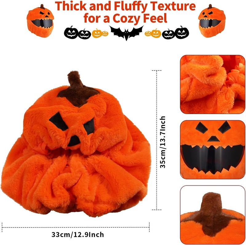 VCOROS Motorcycle Helmet Cover Christmas, Fluffy Full Face Helmet Cover Decoration, Festive Gear Xmas Cover for Fun Rides - Image 3
